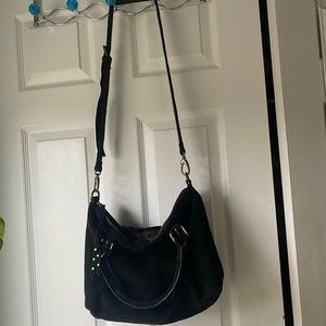 BLACK SUEDE BAG